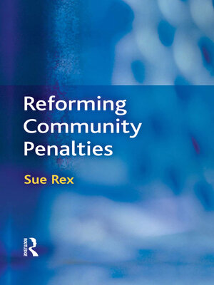 cover image of Reforming Community Penalties